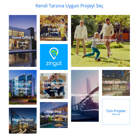Zingat.com ile tarzına uygun projeyi seç!